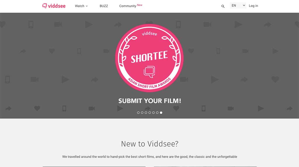 Website untuk menonton film pendek: Viddsee.
