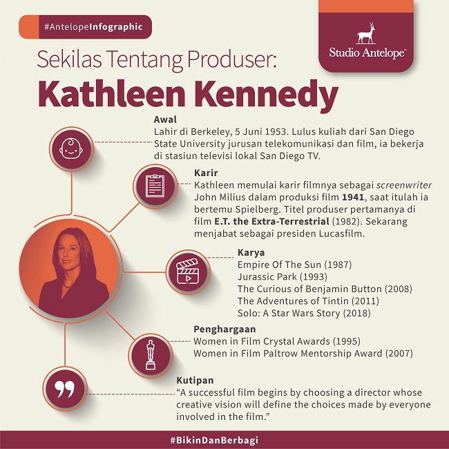 Kathleen Kennedy sekarang menjadi presiden Lucasfilm lho!
