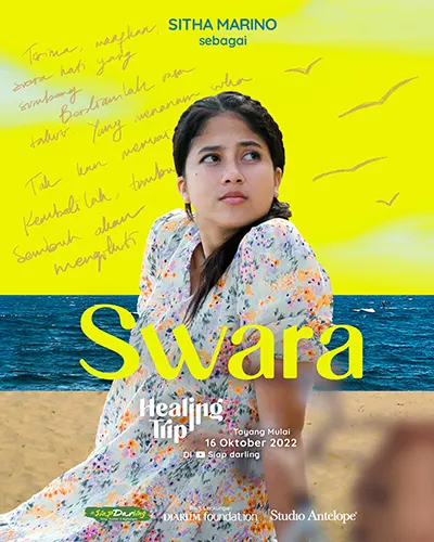 Sitha Marino sebagai Swara di web series Healing Trip produksi Studio Antelope & Siap Darling
