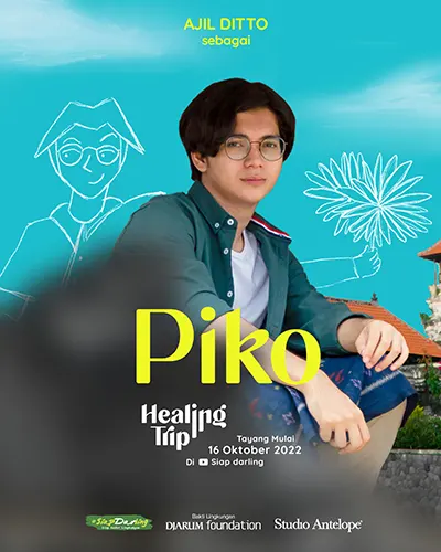 Ajil Ditto sebagai Piko di web series Healing Trip produksi Studio Antelope & Siap Darling
