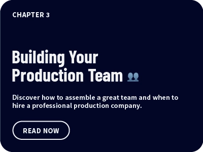 In this chapter, we're highlighting roles in video production and the meticulous process of choosing your video production team.