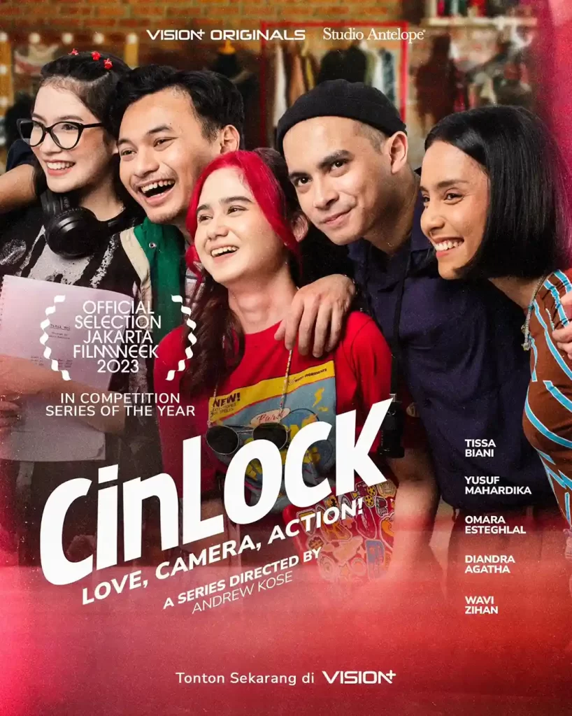 Poster series CinLock: Love, Camera, Action versi Jakarta Film Week
